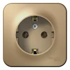 BLANCA розетка наружная с заземлением без шторок, 16А, 250В, титан