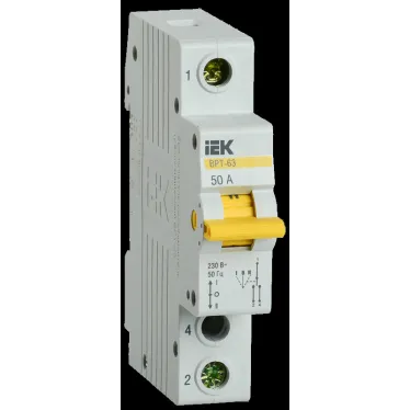 Выключатель-разъединитель трехпозиционный ВРТ-63 1P 50А