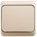 ЭТЮД Выключатель кнопочный наружный бежевый
