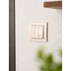 Выключатель трехклавишный СП 10А бежевый Минск