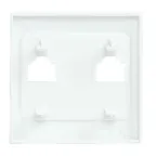 Валенсия лицевая панель розетки RJ-45 2-местная жемчуг