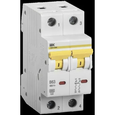 Выключатель автоматический ВА47-60M 2Р 16А 6кА С