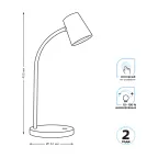 Светильник настольный Qplus GTL603 8W 600lm 4000K 170-265V черный диммируемый LED 1/8 | GT6032 | Gauss