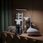 Светильник настольный Qplus GTL701 6W 330lm 2700-6000K 5V Li-ion 1200mA белый детский диммируемый LED 1/10/30 | GT7011 | Gauss