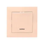 Валенсия выключатель 1-кл. 10А кремовый с индикатором