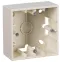 15 Коробка для наружного монтажа на 1 пост слоновая кость