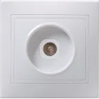 КВАРТА Розетка телевизионная белая