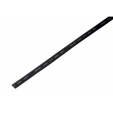 Термоусаживаемая трубка 7,0 3,5 мм, черная, упаковка 50 шт. по 1 м, REXANT