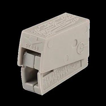 Клеммы монтажные для подключения светильников PTC-2P 224-101 400V 24A 0,5-2,5 mm2 / 100 шт.