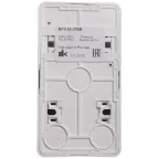 ЭТЮД блок открытой установки Розетка без заземления + Выключатель 2-клавиш., белый