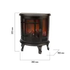 Светодиодный камин "Винтаж" с эффектом живого огня 30х16х35,5 см, батарейки 3хС (не в комплекте) | 511-032 | NEON-NIGHT