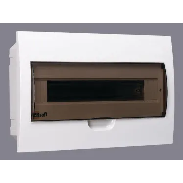 Щит распределительный встраиваемый ЩРВ-П-18 IP41 пластиковый прозрачная дверь