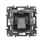 ETIKA Розетка телевизионная TV проходная 15дБ алюминий