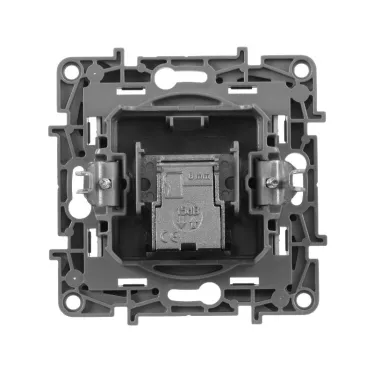 ETIKA Розетка телевизионная TV проходная 15дБ алюминий