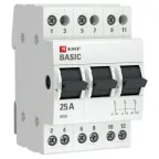 Переключатель трехпозиционный 3P 25А Basic