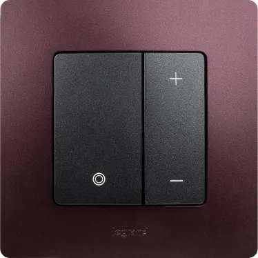 ETIKA Диммер нажимной 400Вт антрацит