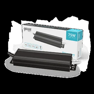 Блок питания для светодиодной ленты 75 Вт AC 176-264В Uвых 12В IP67 158х43х21мм Basic Gauss