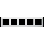 Valena LIFE Рамка 5 постов белая универсальная