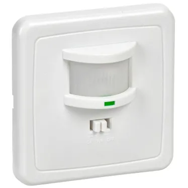 Датчик движения ДД 035 белый, макс. нагрузка 500Вт, угол обзора 140град., дальность 12м, IP20, IEK