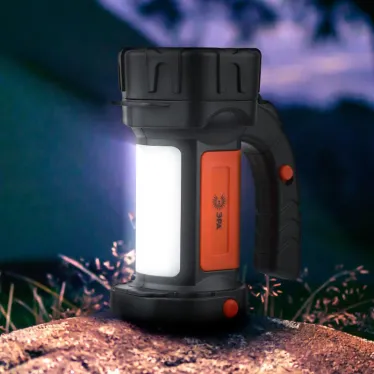 Фонарь светодиодный PA-606 прожектор аккумуляторный 5 Вт, литий, поворотная ручка, Альфа