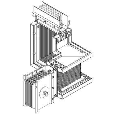 Секция Z лев. вверх 1000А Al 3L+N+PER IP55 тран.