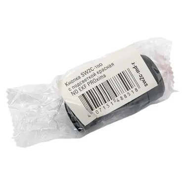 Кнопка красная SW2C-10D с подсветкой неон 1но IP54