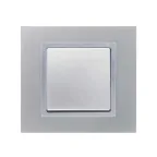 Рамка на 3 поста, S82N, алюминий - алюминий (металл им.)