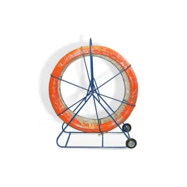 Устройство для затяжки кабеля УЗК в кабельной канализации диаметр прутка 11 мм на тележке 300м