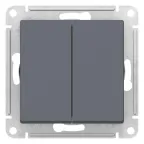 ATLASDESIGN 2-клавишный переключатель, перекрестный, 2 x сх. 7, 10АХ, механизм, ГРИФЕЛЬ