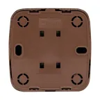 Розетка TV одноместная ОП Минск 75Ом 5-862МГц темное дерево