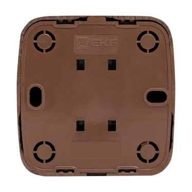 Розетка TV одноместная ОП Минск 75Ом 5-862МГц темное дерево