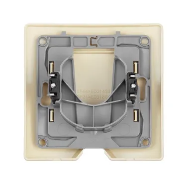 Вывод кабеля IP21 Etika с зажимом для кабеля слоновая кость