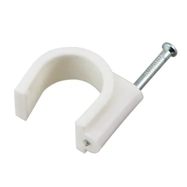 Крепеж кабеля круглый 20 мм, белый (50 шт/уп)