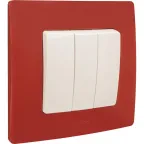 ETIKA Рамка 1 пост красная