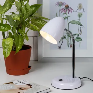 Светильник настольный N-116-Е27-40W-W белый (16/96)