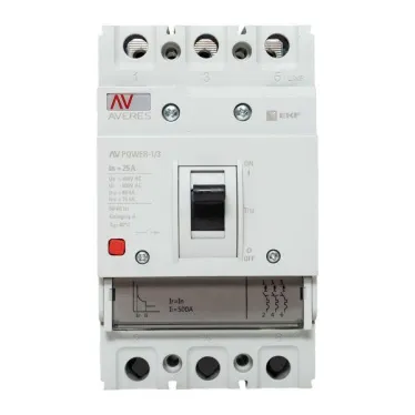 Выключатель автоматический AV POWER-1/3  25А 80kA TR AVERES