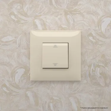 Avanti Выключатель одноклавишный, в стену, Ванильная дымка
