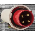 Вилка кабельная 63А 3Р+N+Е IP67 переносная 380В 035