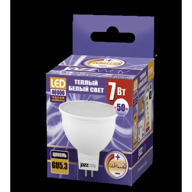 Лампа светодиодная PLED - DIM JCDR 7w 3000K 500Лм GU5.3 230/50