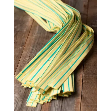 Трубка термоусаживаемая ТУТ нг 16/8 желто-зеленая в отрезках по 1м PROxima