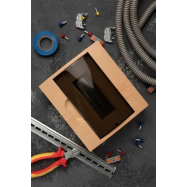 Щит распределительный навесной ЩРн-П-10 IP41 светлое дерево