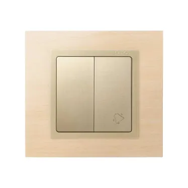 Клавиши (2 шт) с пиктограммой звонок для 75301-39, S82,82N шампань