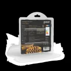 Лента светодиодная LED 2835/120-SMD 9.6 Вт/м 420 лм/м 3000К DC 12В IP20 8мм (блистер 5м) Black Gauss