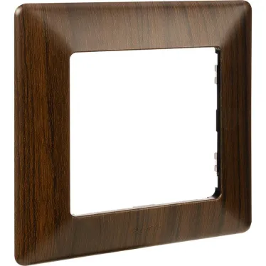 Valena LIFE Рамка 1 пост темное дерево универсальная
