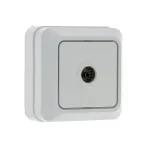 Рим Розетка телевизионная TV 75Ом 5-862МГц белая