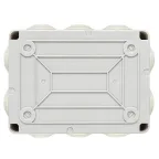 Коробка распаячная КМР-050-041пк пылевлагозащищенная10 мембранных вводов уплотнительный шнур прозрачная крышкой (150х110х70) PROxima