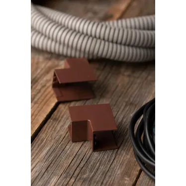 Угол внутренний (25х25) (4 шт) Plast под темное дерево