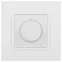 Светорегулятор поворотно-нажимной, 400ВА 230В, Эра Elegance, белый,14-4101-01