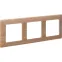 Valena LIFE Рамка 3 поста светлое дерево универсальная
