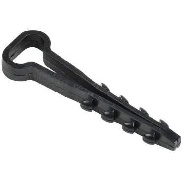 Дюбель хомут 5х8мм нейлон черный (100шт)